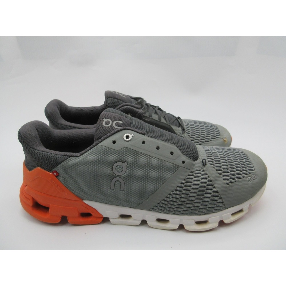 On Running‎ Shoes Mens Size 12 Gray Orange CloudTec Athletic Sneakers Running